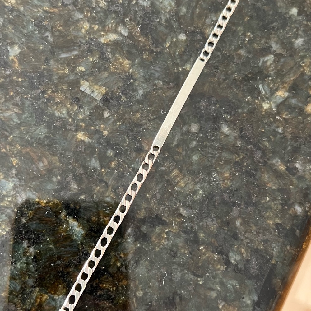 .925 Sterling g silver name bracelet